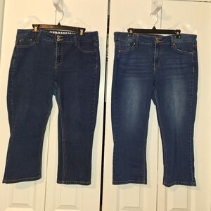 Hydraulic brand capris jeans. 2 pair.